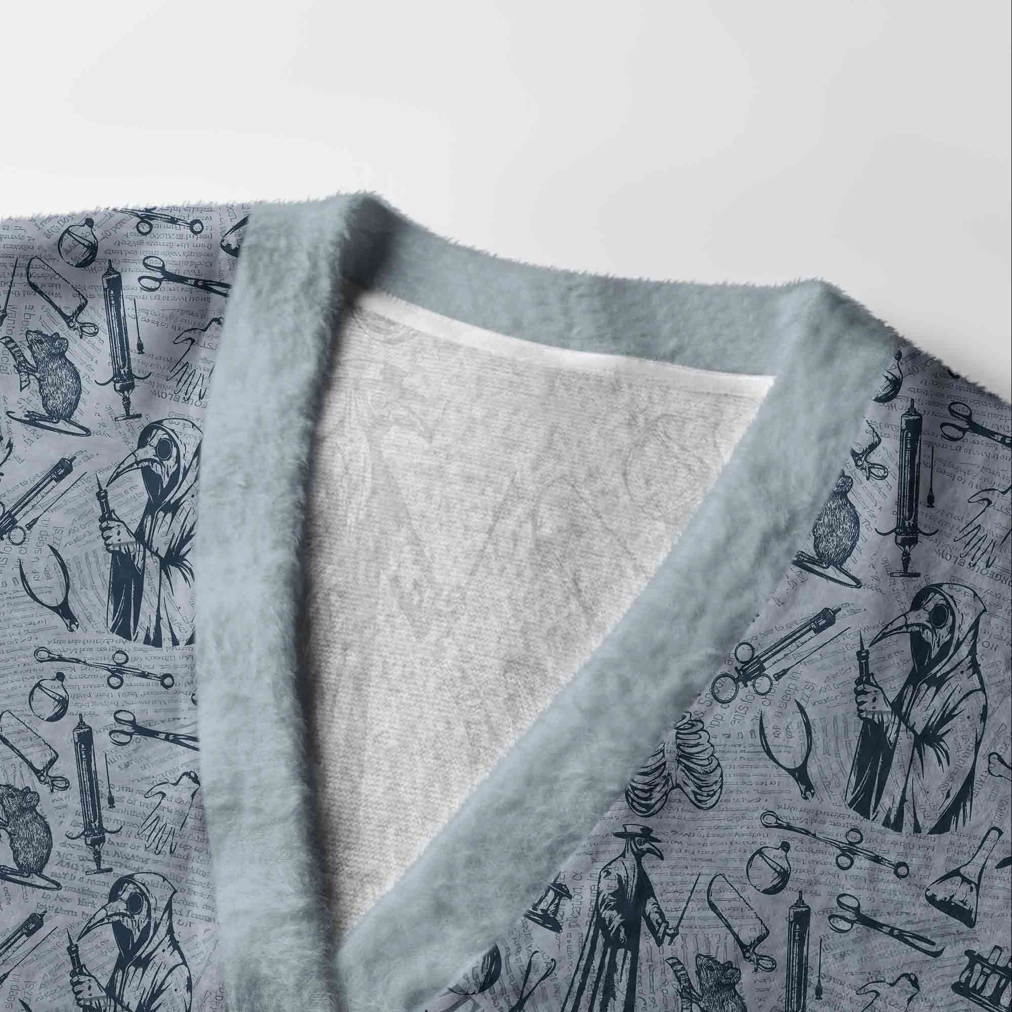 Black Death Cardigan Sweater