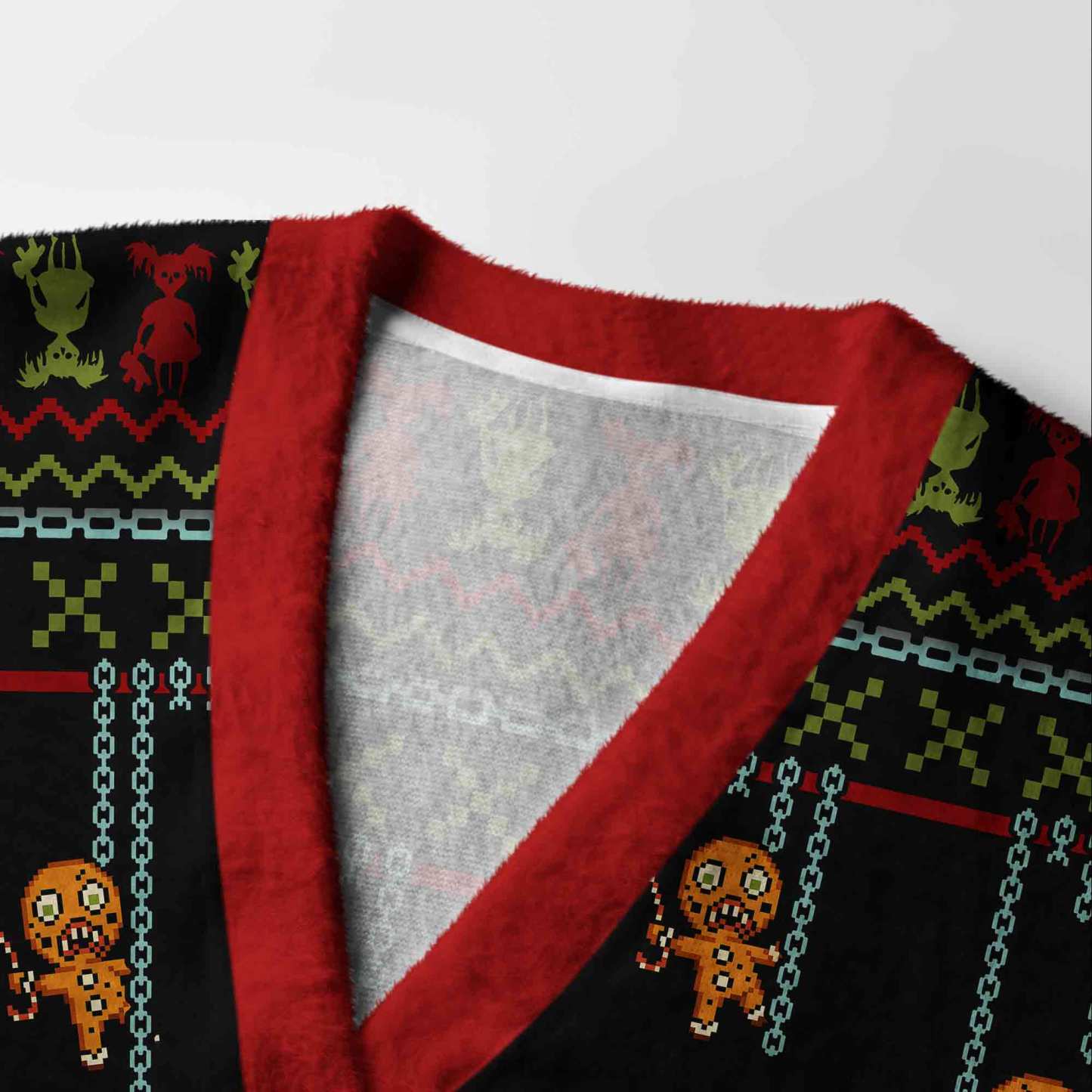 Merry Krampus Cardigan Sweater