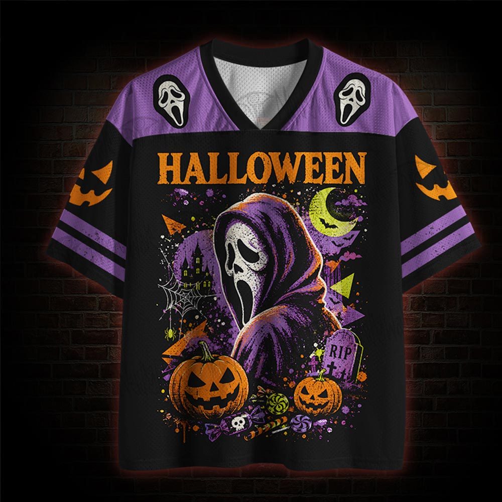 holloween rip Mesh Jersey