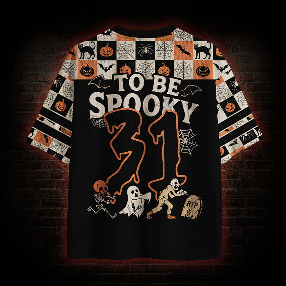 Halloween To Be Spooky Mesh Jersey