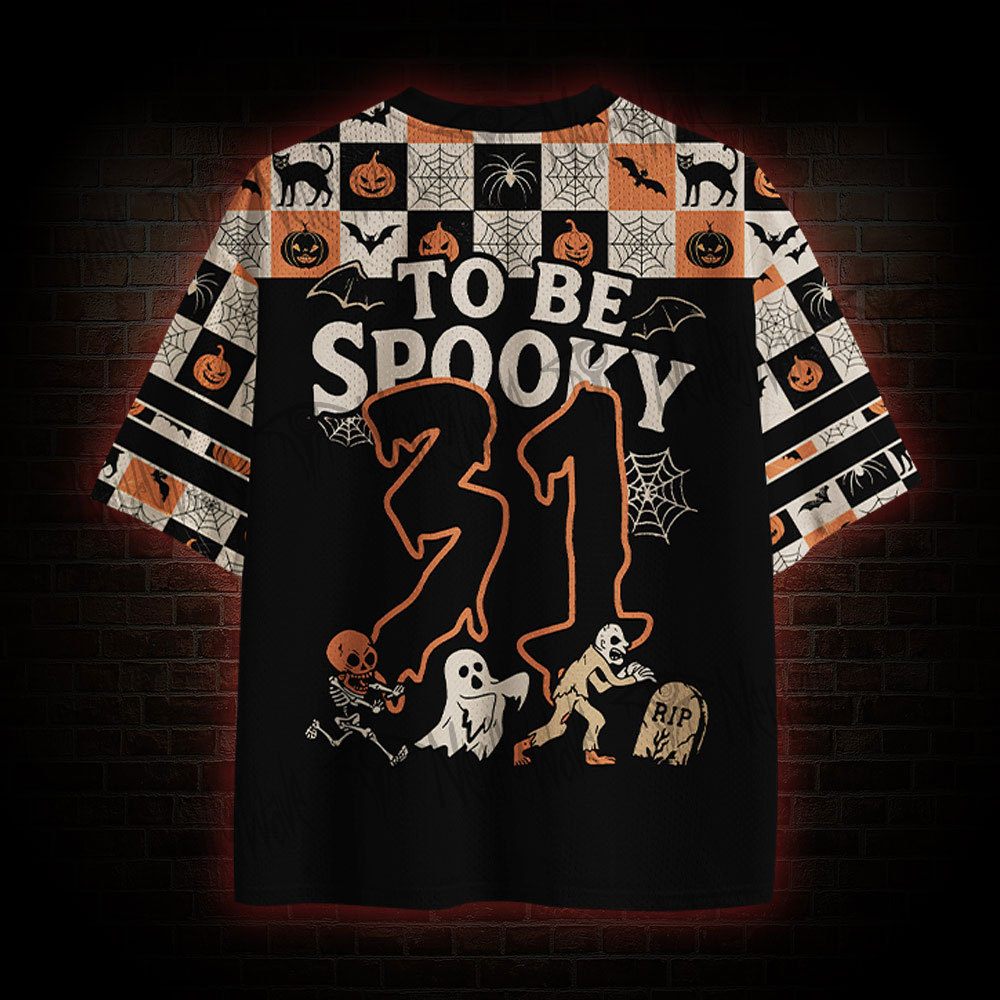 Halloween To Be Spooky Mesh Jersey