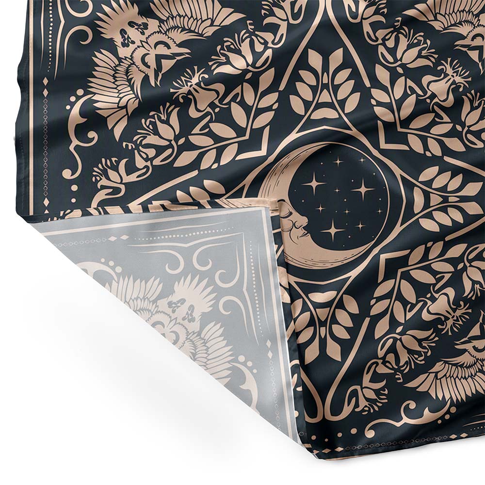Celestial Crescent Square Scarf