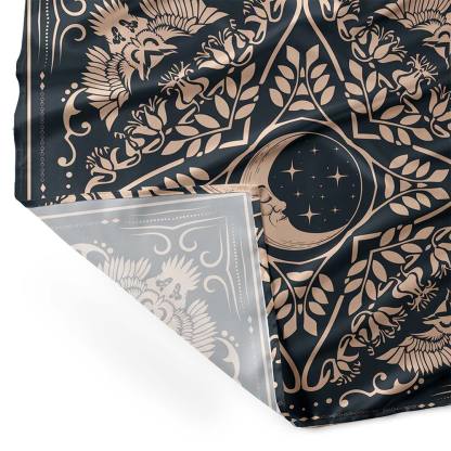 Celestial Crescent Square Scarf
