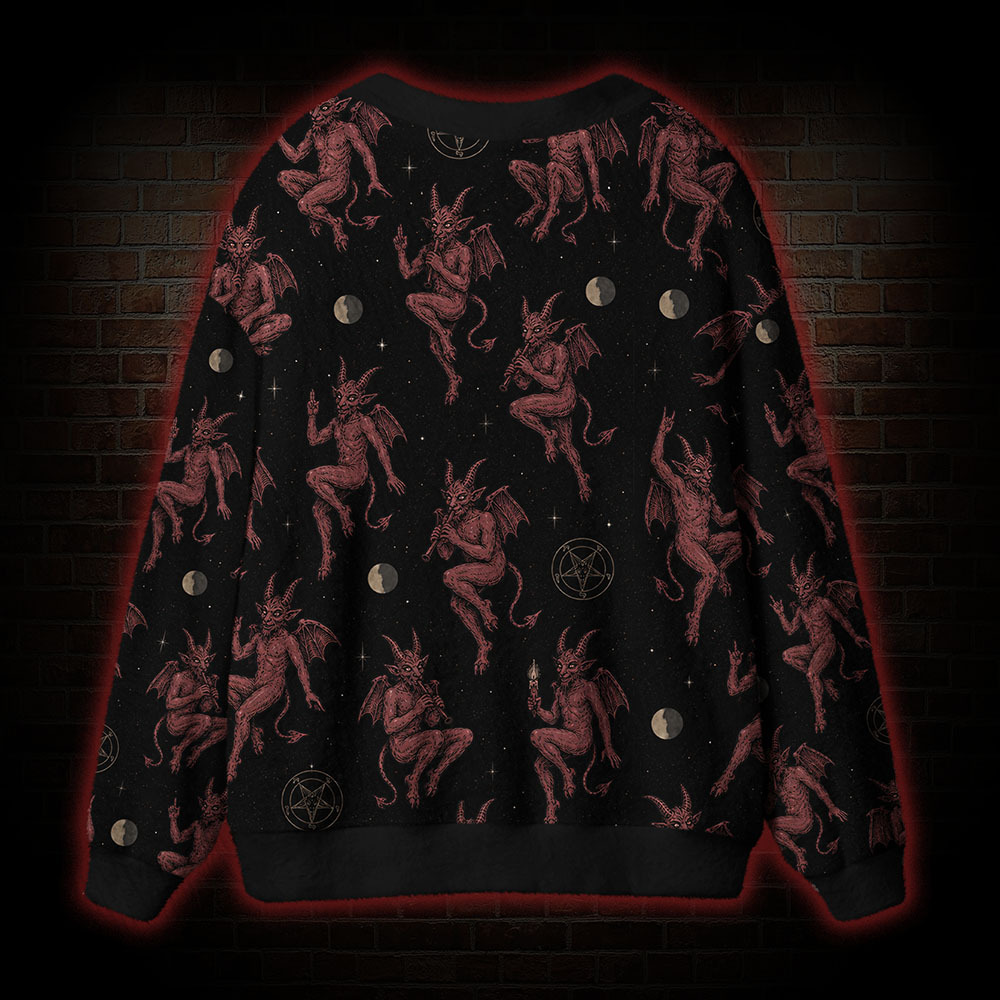 Baphomet Cardigan Sweater