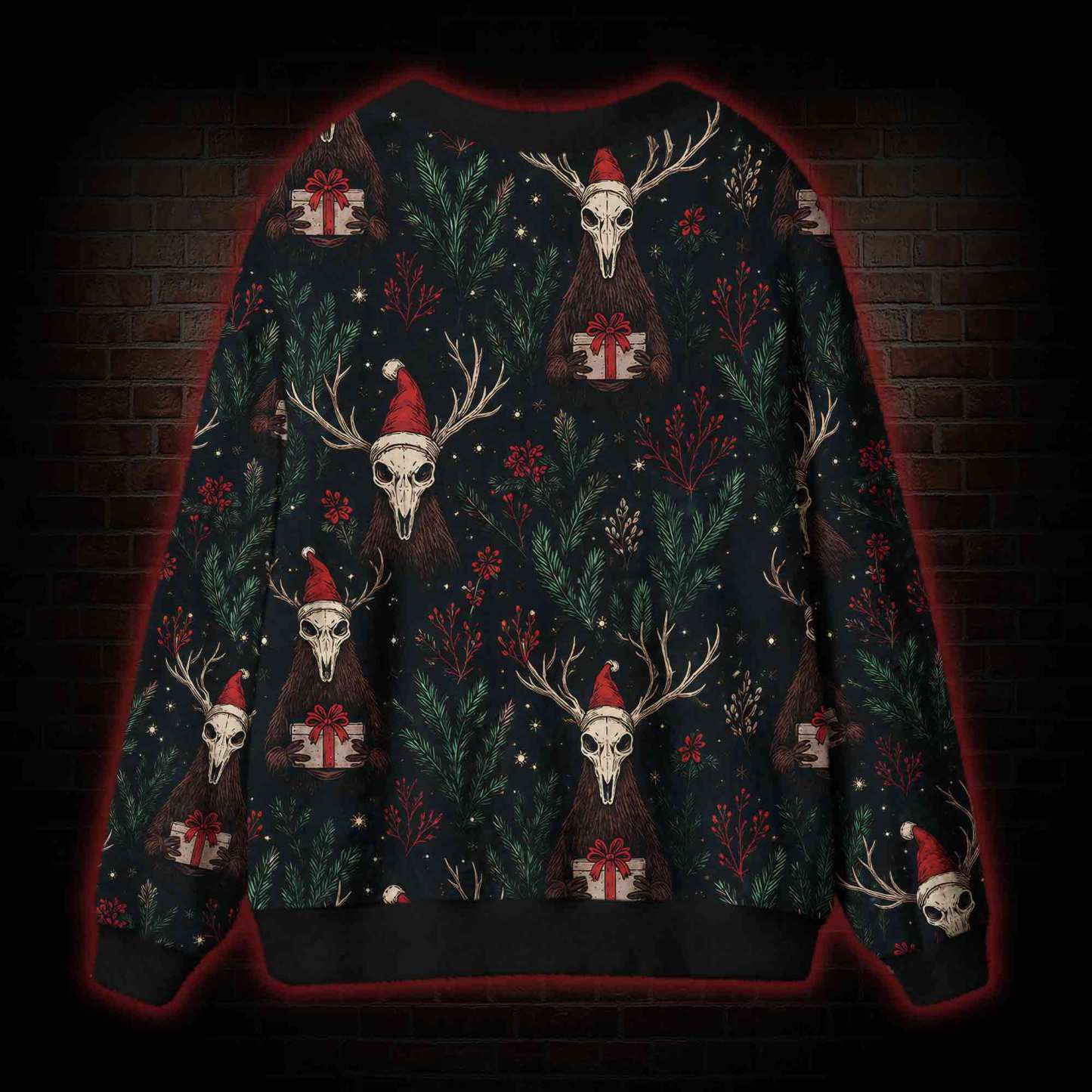 Christmas Wendigo Cardigan Sweater