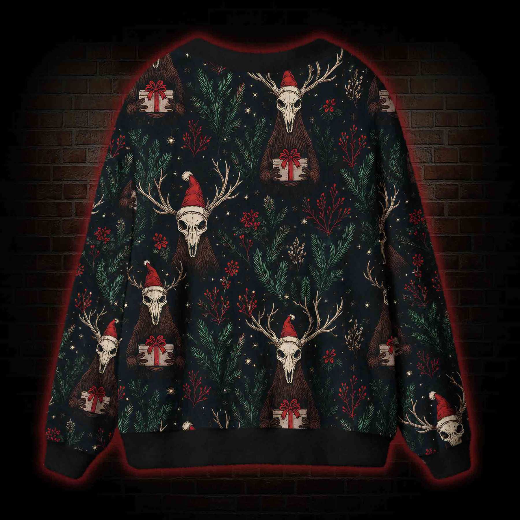 Christmas Wendigo Cardigan Sweater