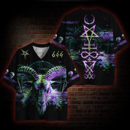 Glitch Baphomet Mesh Jersey