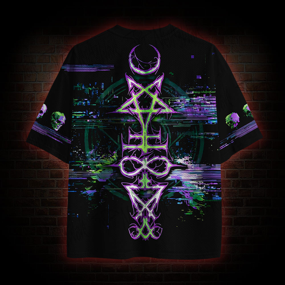 Glitch Baphomet Mesh Jersey