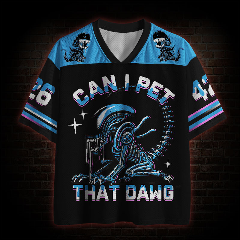 Can I Pet That Dawg? Mesh Jersey