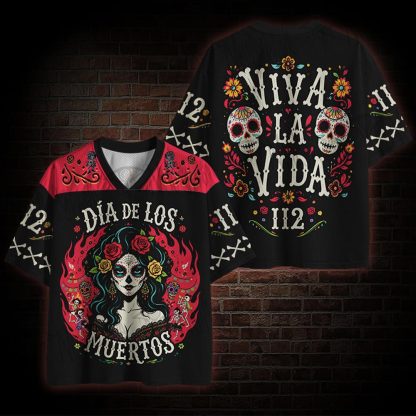 La Catrina Day Of The Dead Mesh Jersey