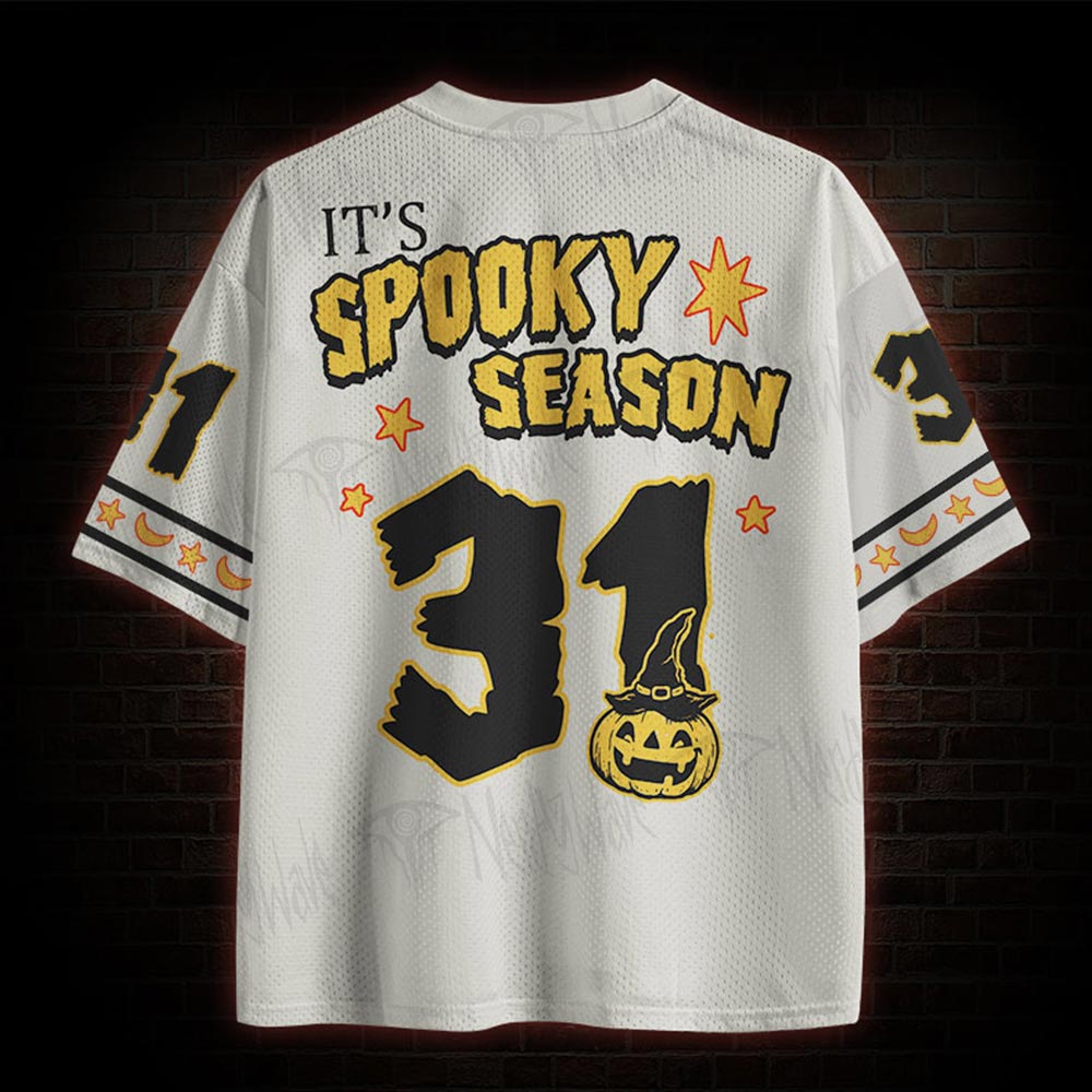 Wonderful Halloween Cat Mesh Jersey