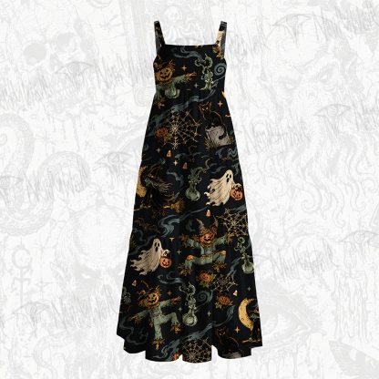 Actually A Scarecrow Wide Straps Maxi Dress
