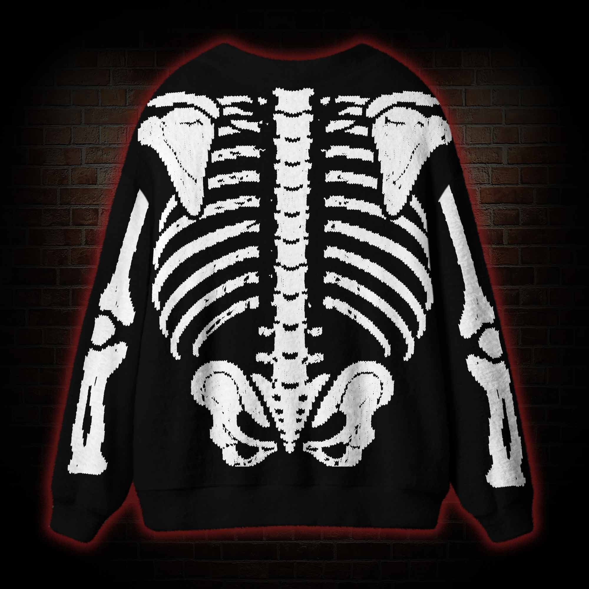 Exoskeleton Cardigan Sweater