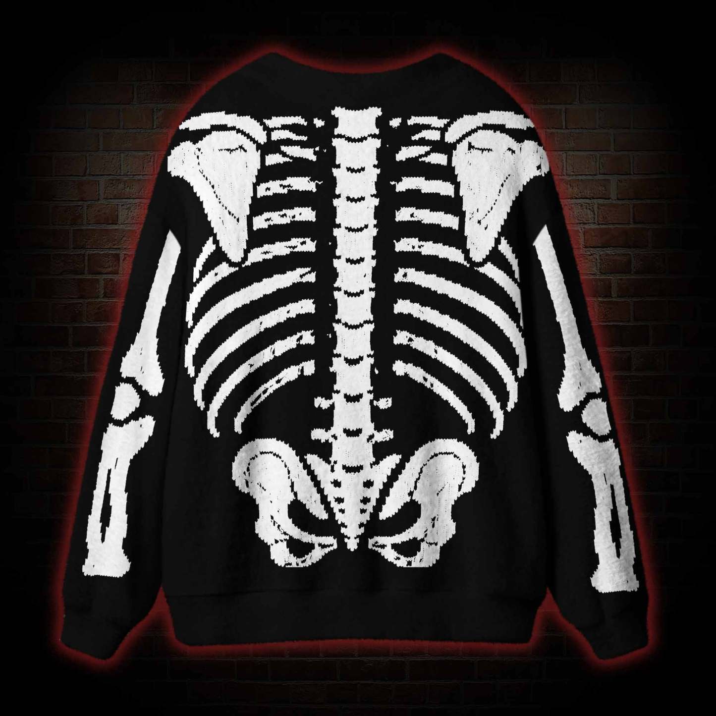 Exoskeleton Cardigan Sweater