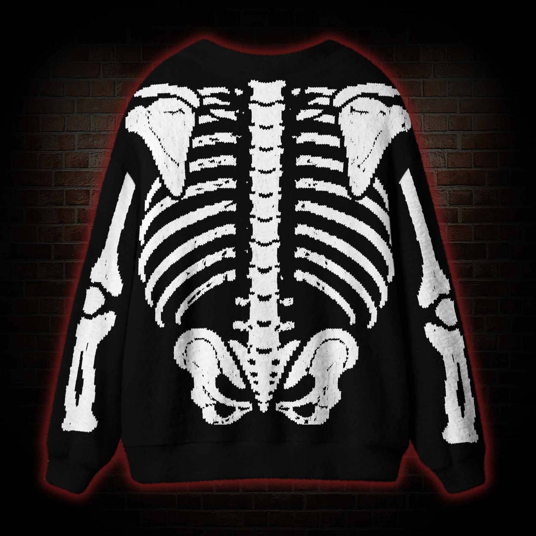 Exoskeleton Cardigan Sweater
