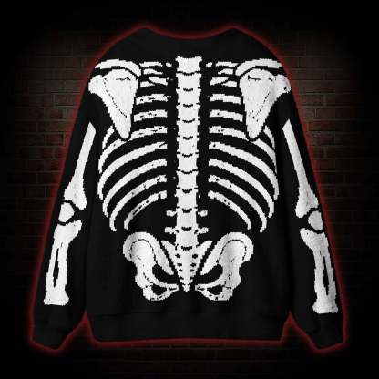 Exoskeleton Cardigan Sweater