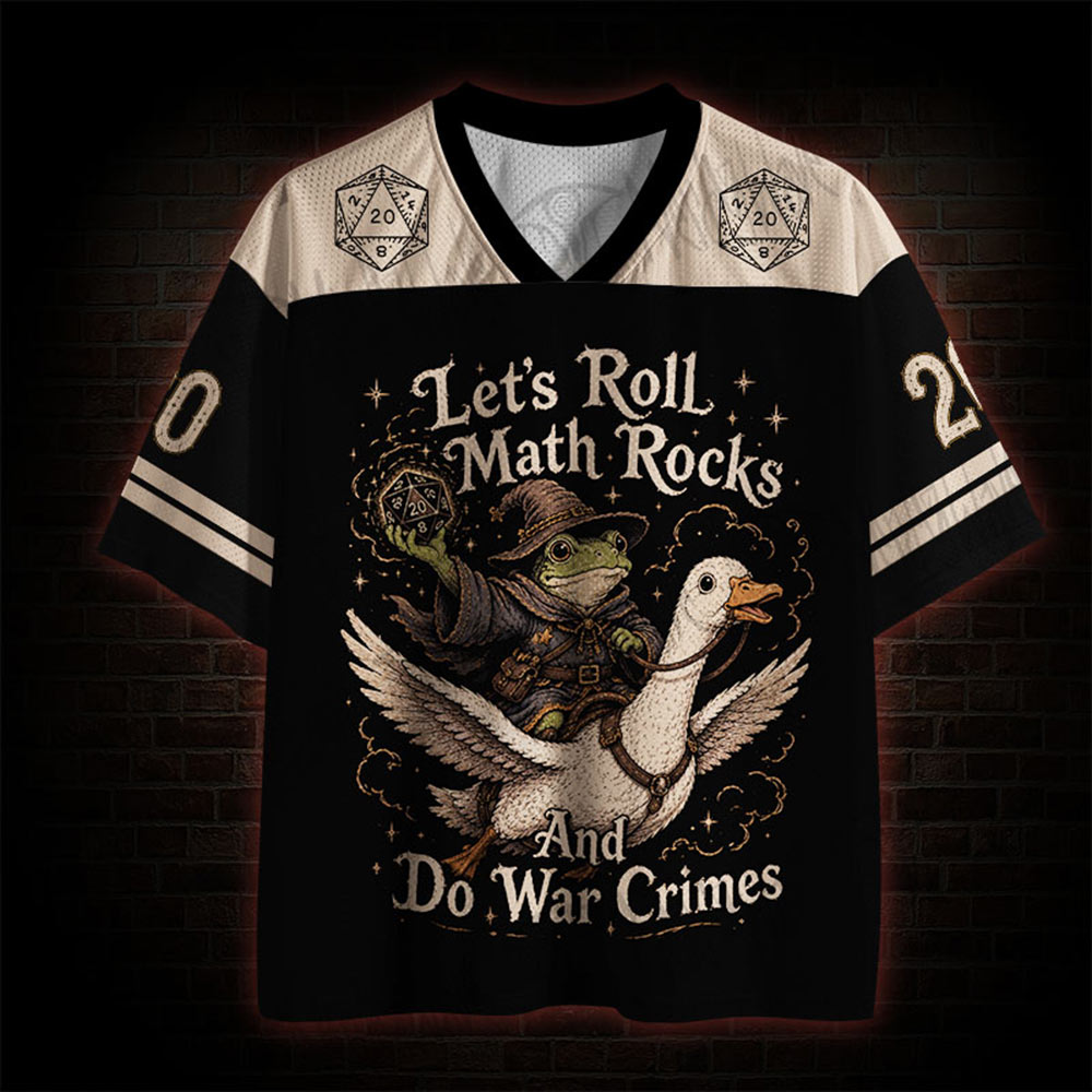 Let's Roll Math Rocks And Do War Crimes Mesh Jersey