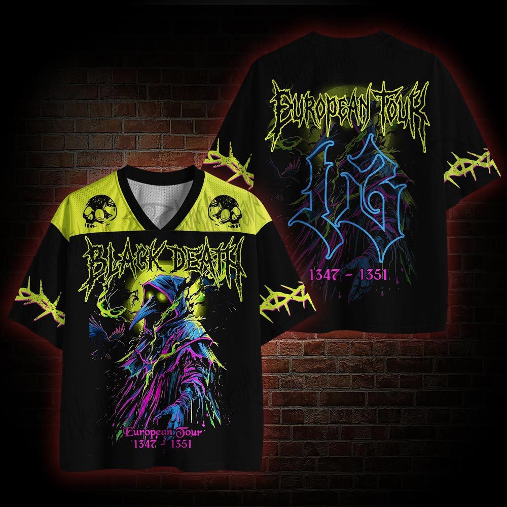 Cyberpunk Black Death Mesh Jersey