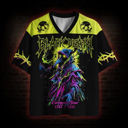 Cyberpunk Black Death Mesh Jersey