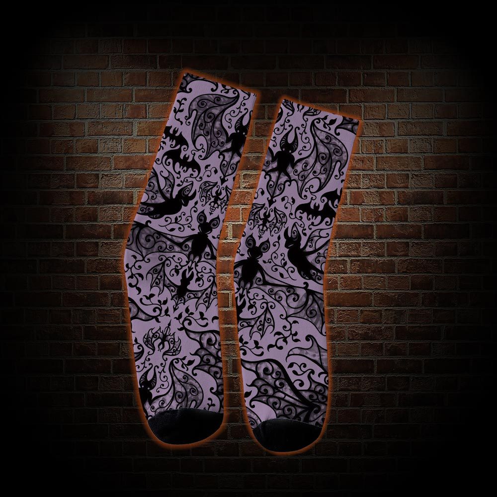 Gothic Bat Socks