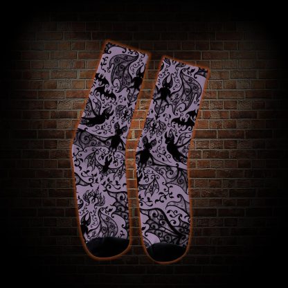 Gothic Bat Socks