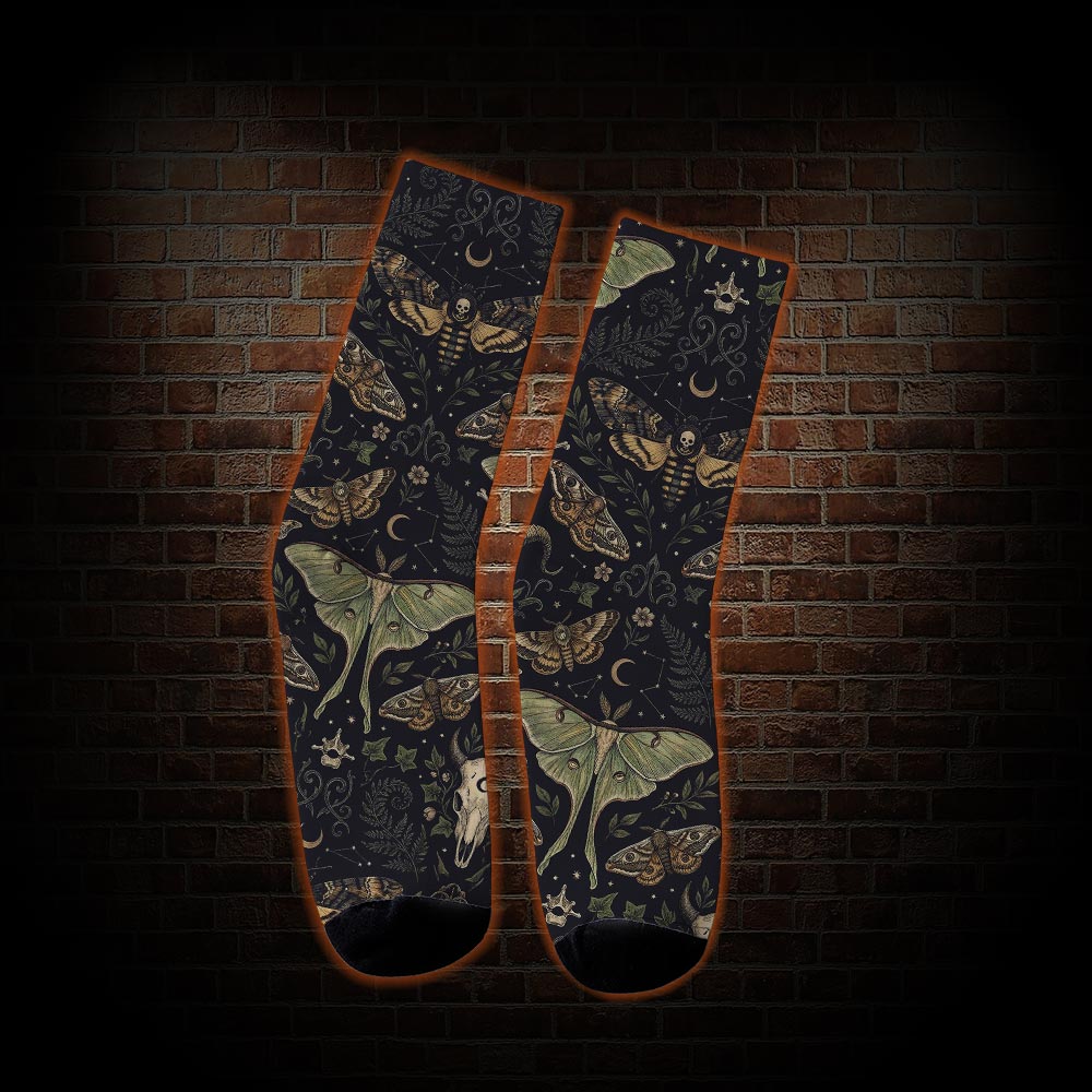 Mystical Moth Socks