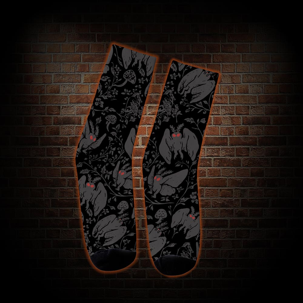 Mothman in the Jungle Socks