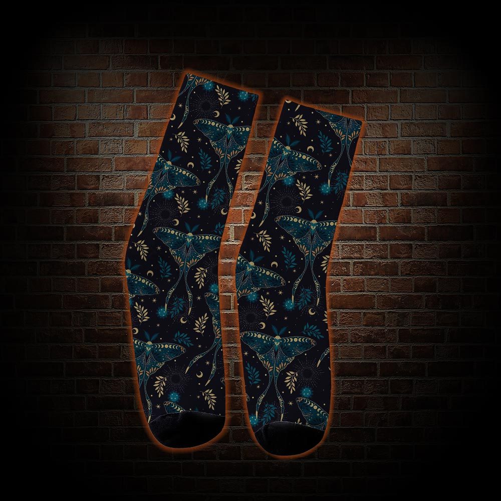 Luna Moths Socks