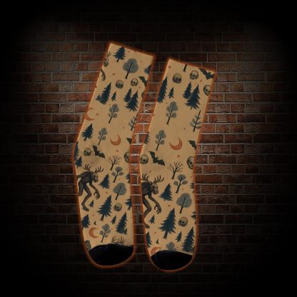Wendigo in the Forest Socks