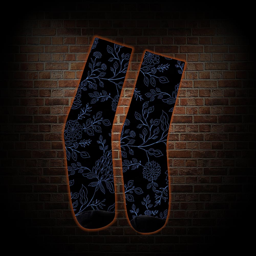 Gothic Botanical Socks