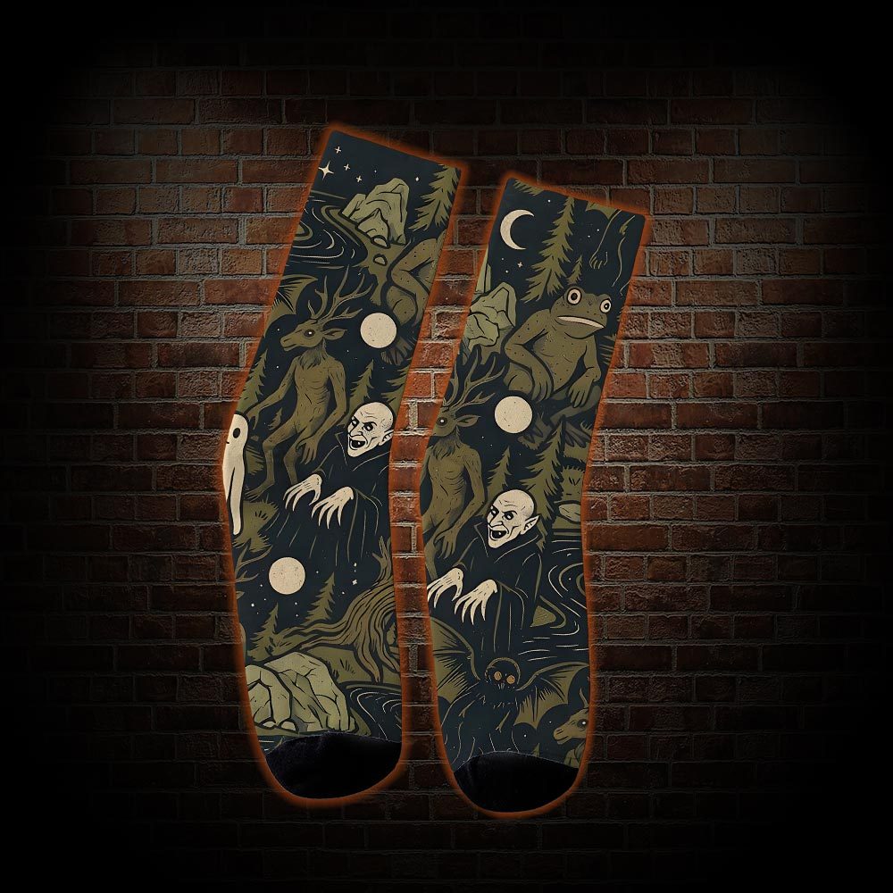 Cryptid Forest Socks