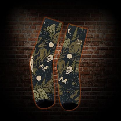 Cryptid Forest Socks