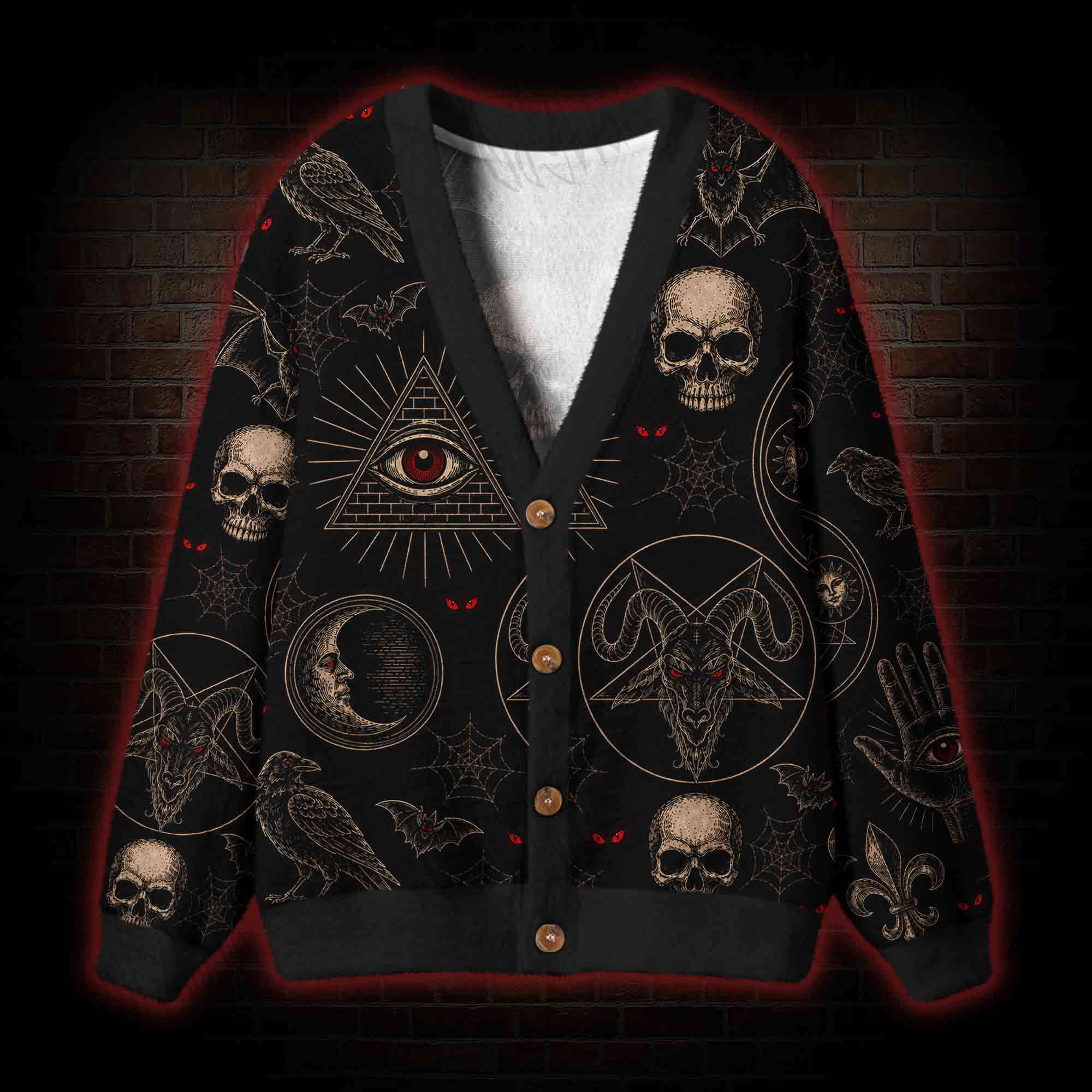 Demonic Ritual Cardigan Sweater