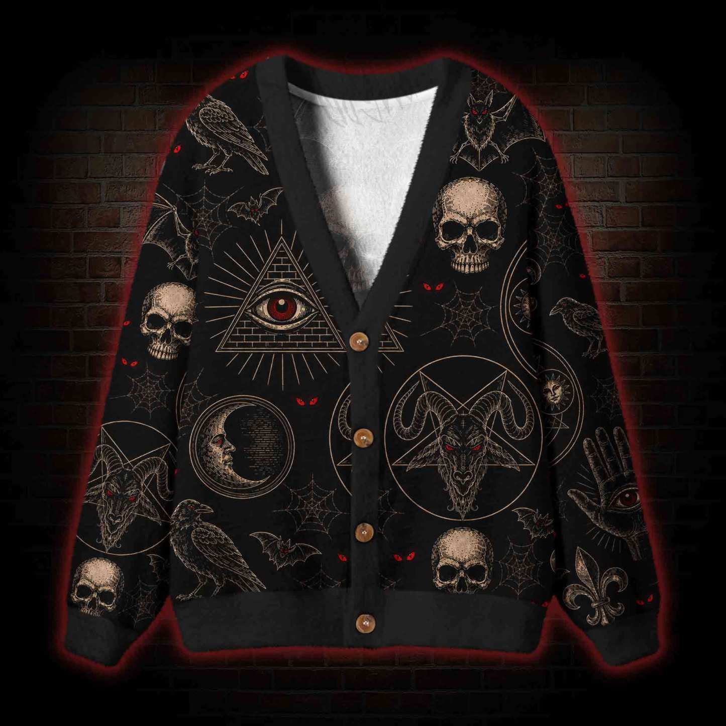 Demonic Ritual Cardigan Sweater