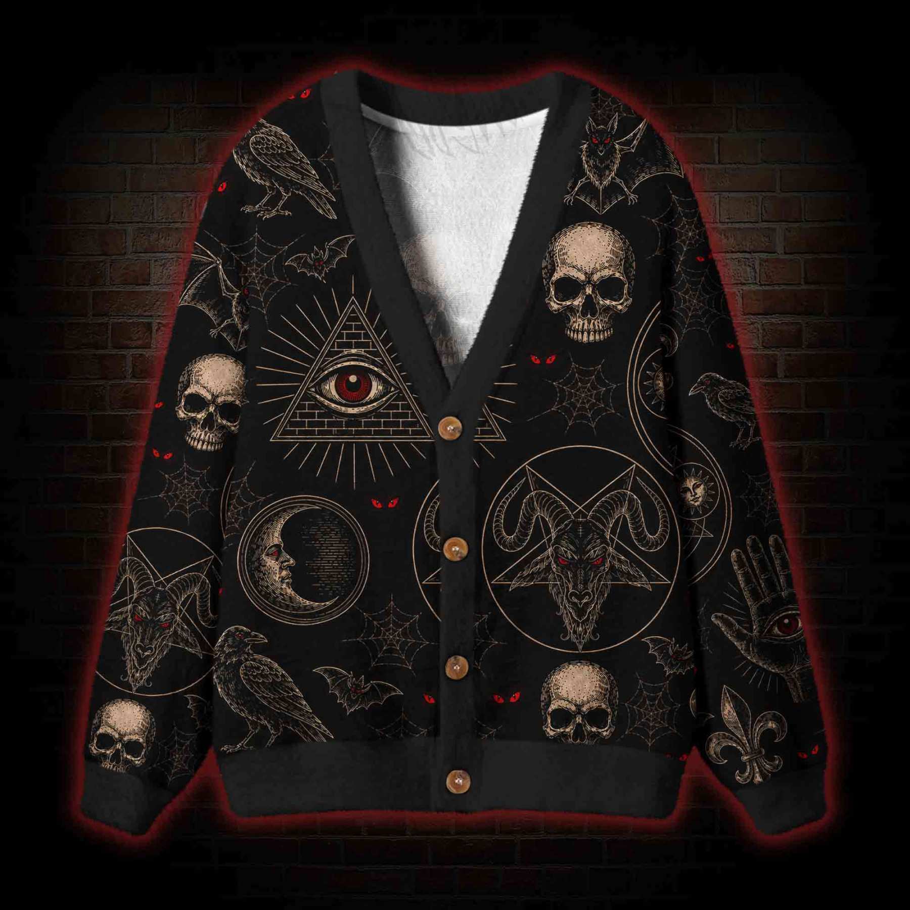 Demonic Ritual Cardigan Sweater