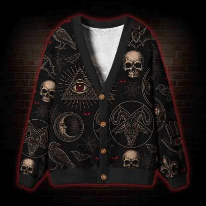 Demonic Ritual Cardigan Sweater