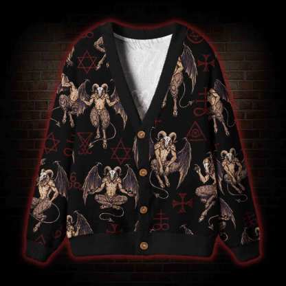 Baphomet Rise Cardigan Sweater