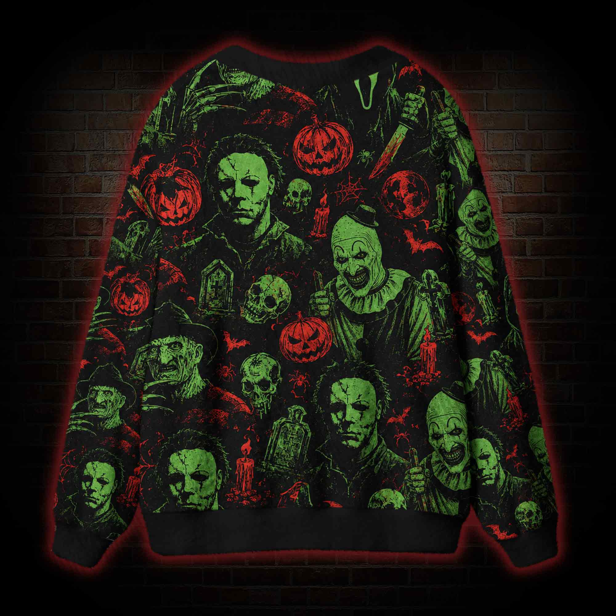 Horror Night Cardigan Sweater