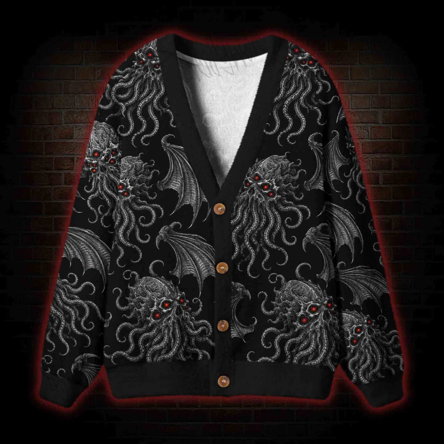 Cthulhu Awakes Cardigan Sweater