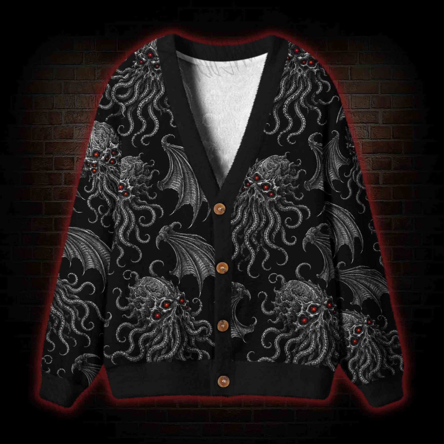 Cthulhu Awakes Cardigan Sweater