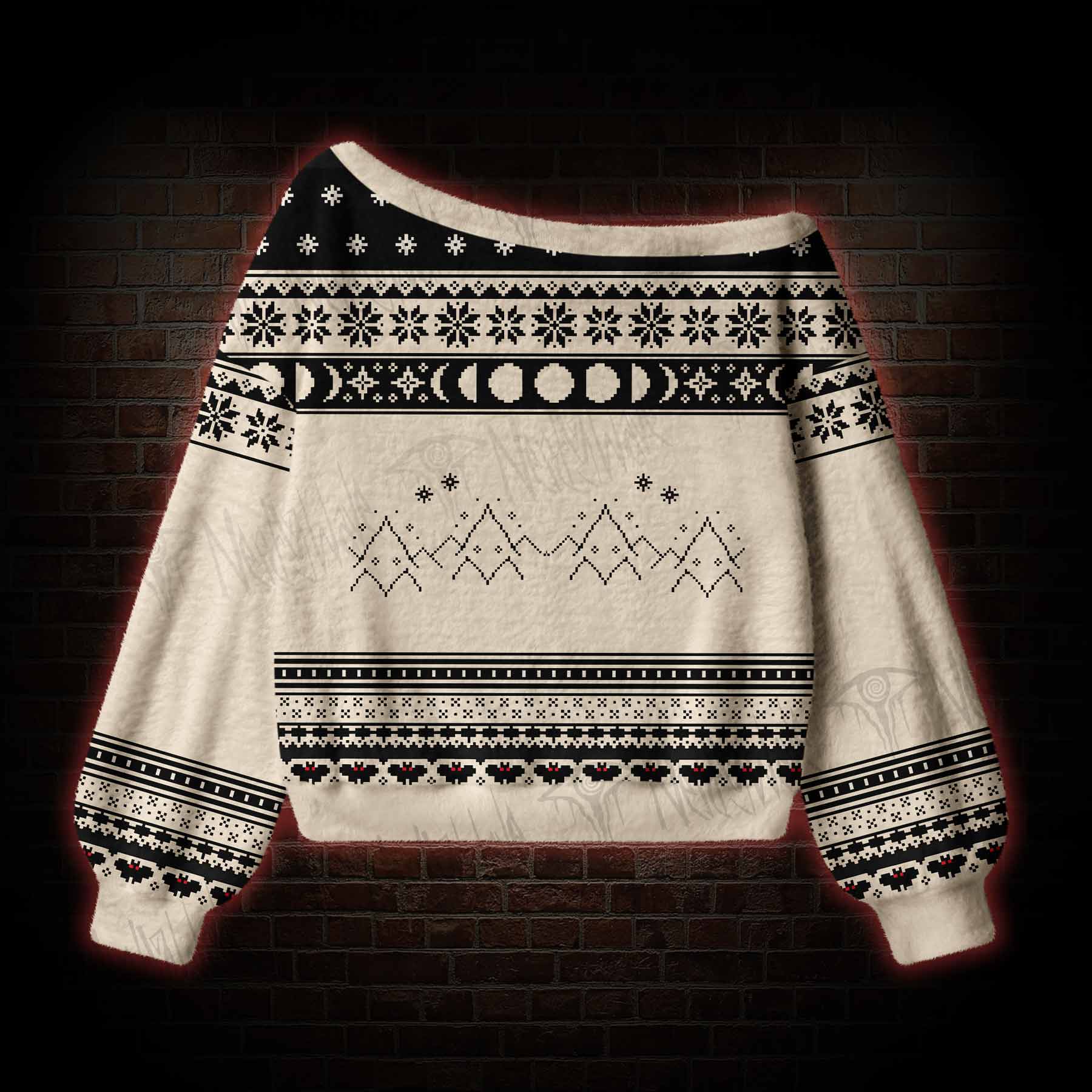 Off Shoulder Ugly Sweater