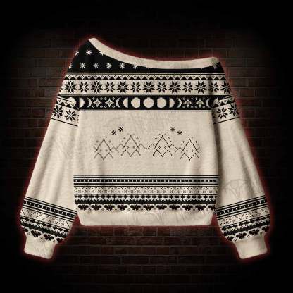 Off Shoulder Ugly Sweater