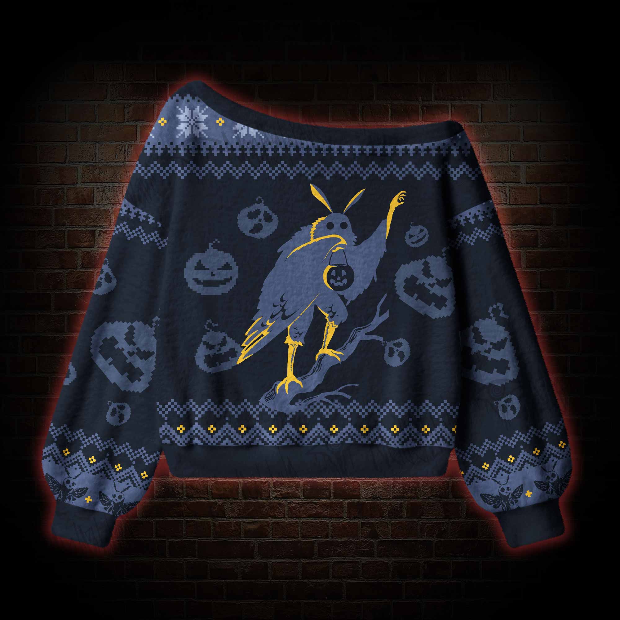 The Man The Moth The Legend Off Shoulder Ugly Sweater