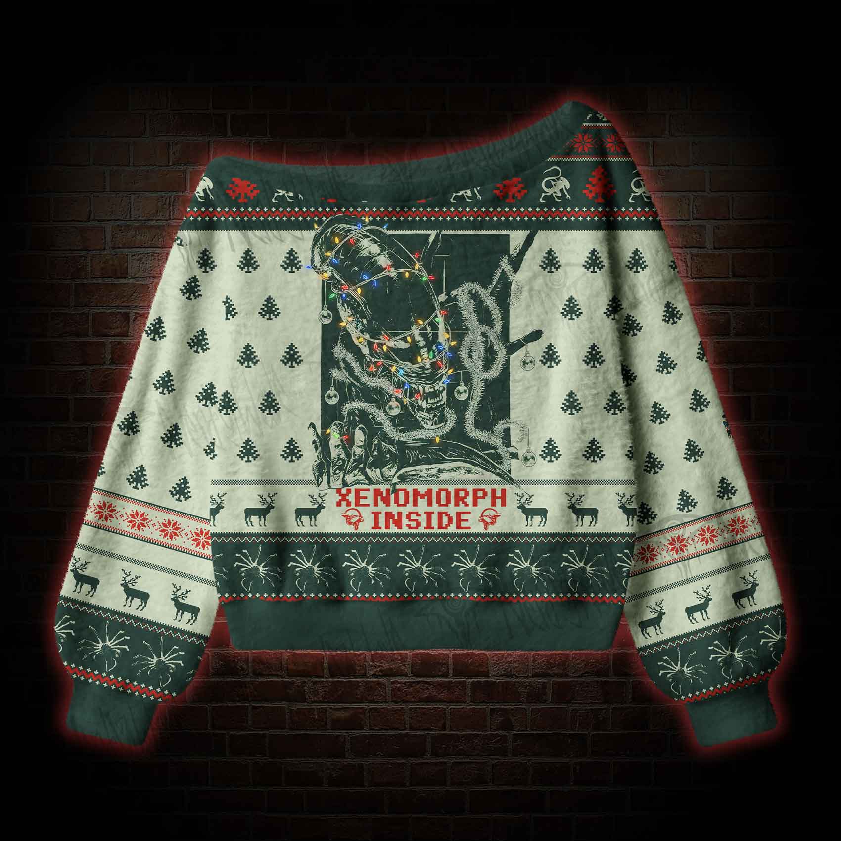 Alien 426 Off Shoulder Ugly Sweater