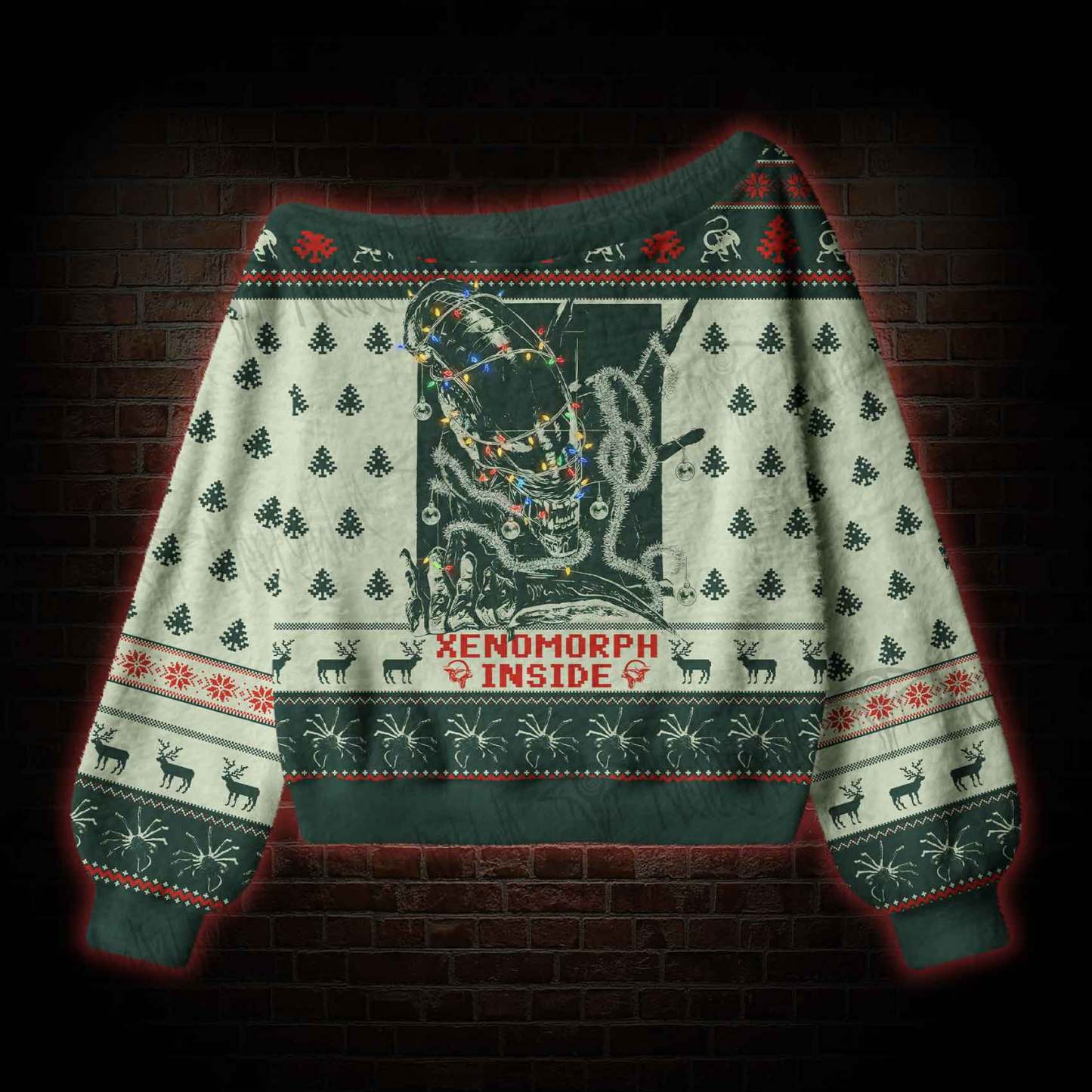Alien 426 Off Shoulder Ugly Sweater