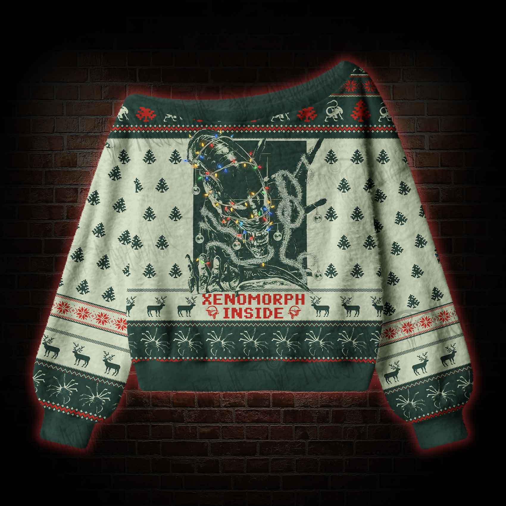 Alien 426 Off Shoulder Ugly Sweater