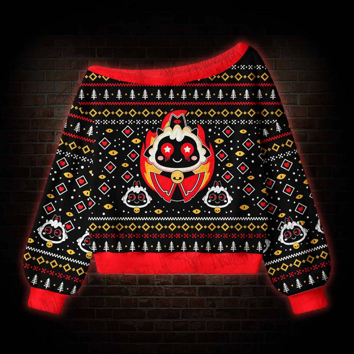 Cult of the Lamb Off Shoulder Ugly Sweater
