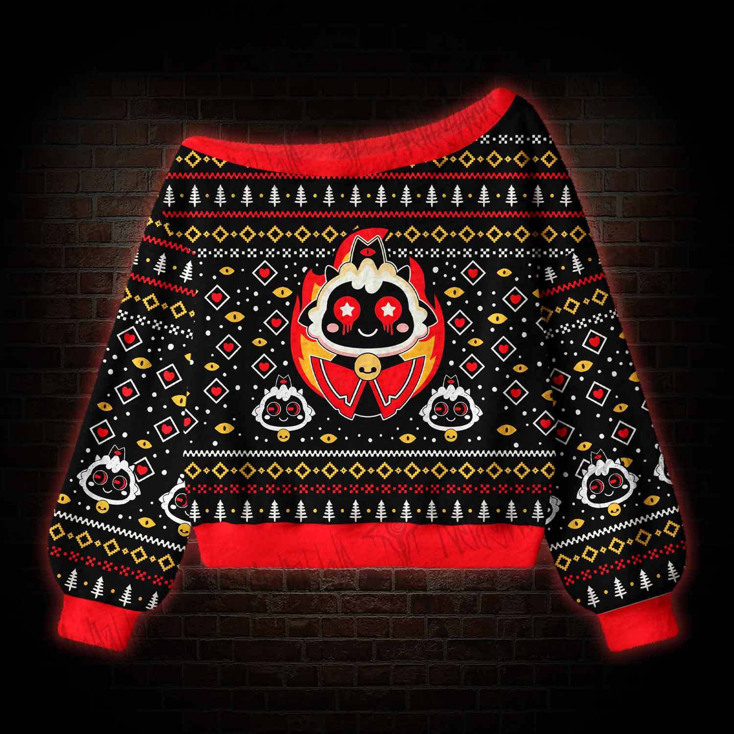 Cult of the Lamb Off Shoulder Ugly Sweater