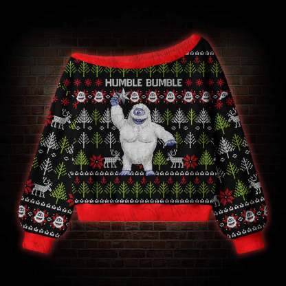Snowman Off Shoulder Ugly Sweater