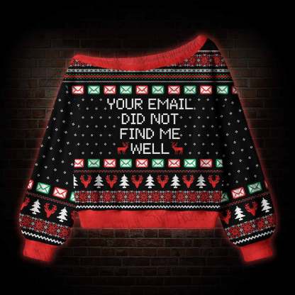 Your Email Did Not Find Me Well Off Shoulder Ugly Sweater